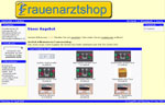 Screenshot der Webseite Frauenarztshop