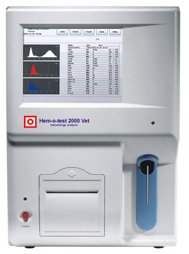 Haematologie Analysator Hem-o-test 2000Vet