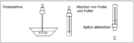 Durchfuehrung des Keul-o-test Salmonella spp. Durchfuehrung des Keul-o-test Salmonella spp.